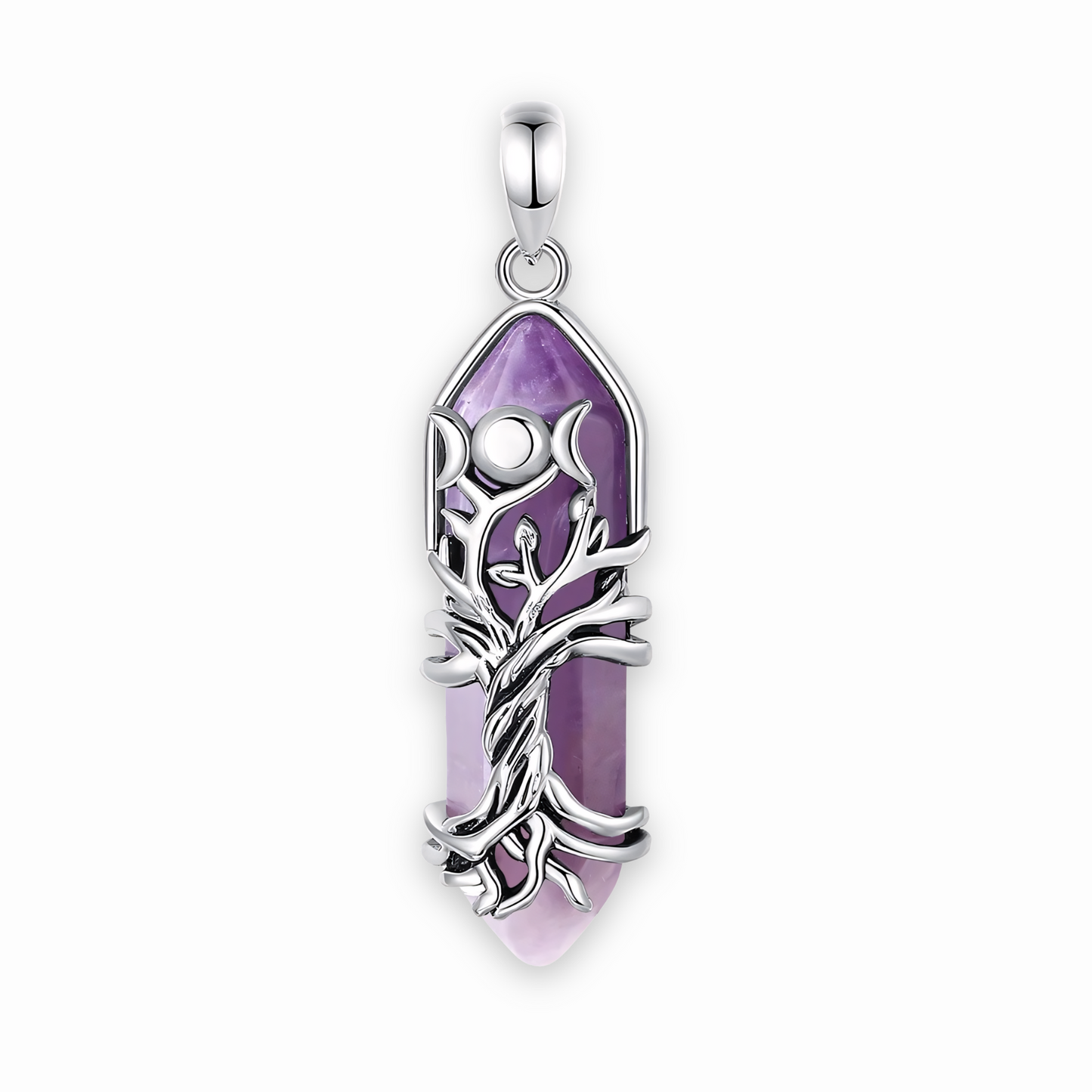 Pendentif Arbre de vie Amethyste