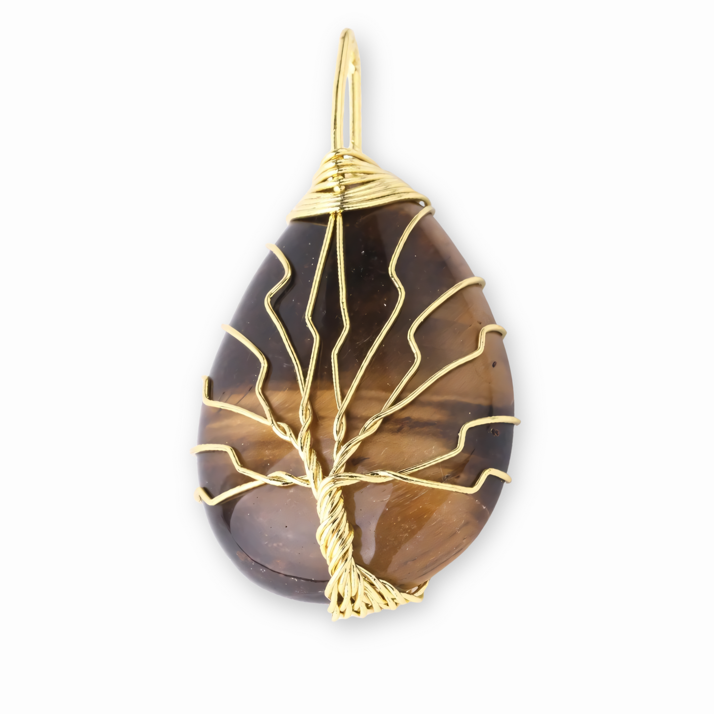 Pendentif Arbre de vie Oeil de tigre