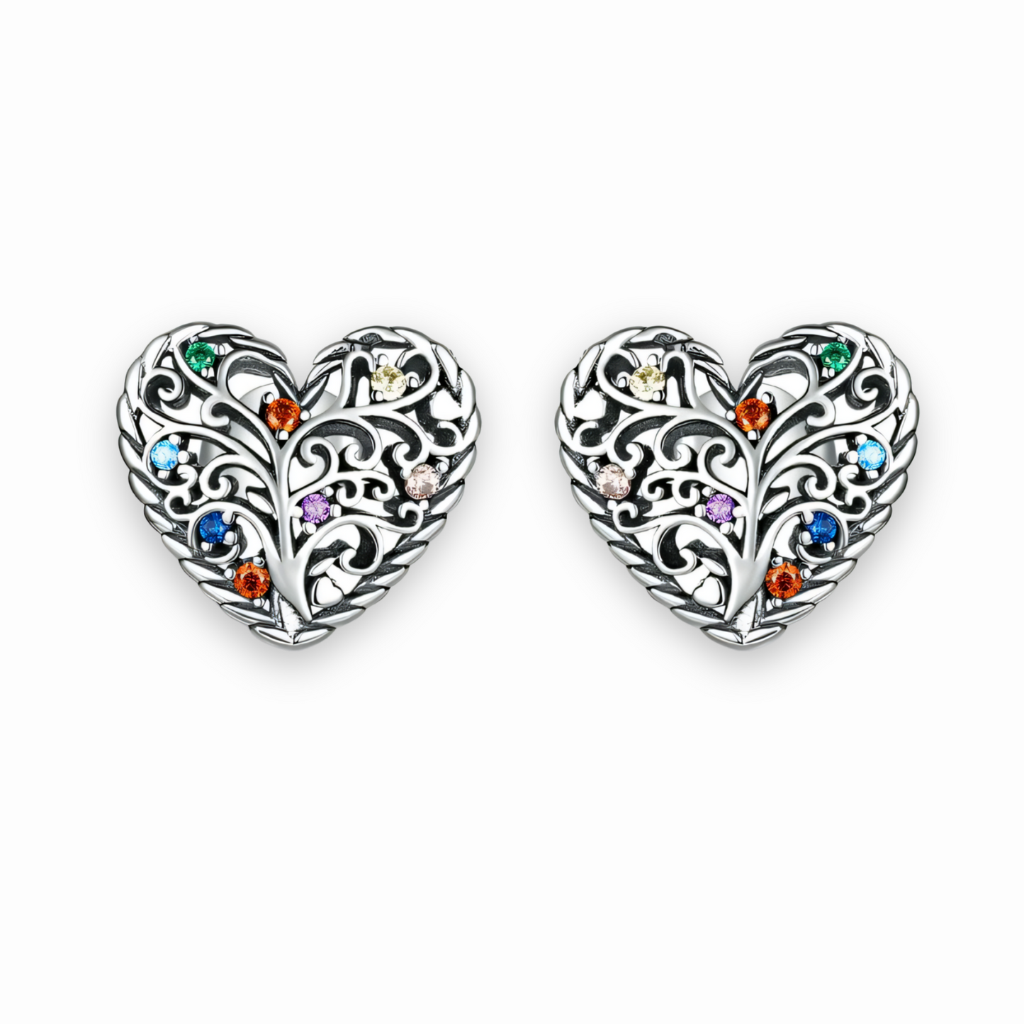 Boucle D'oreille Arbre de vie Cœur de Vie