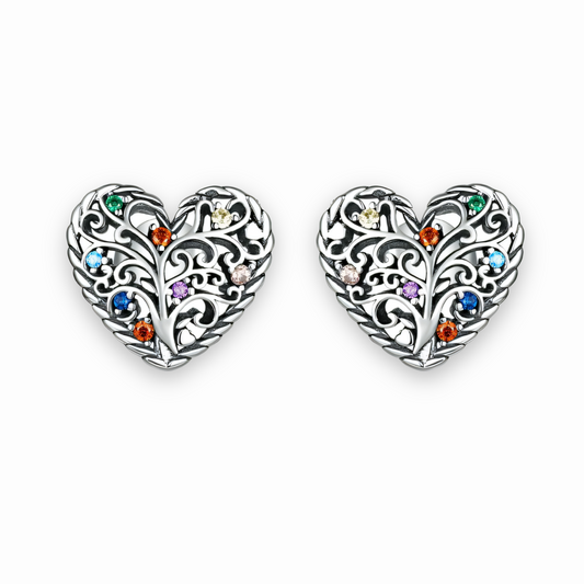 Boucle D'oreille Arbre de vie Cœur de Vie