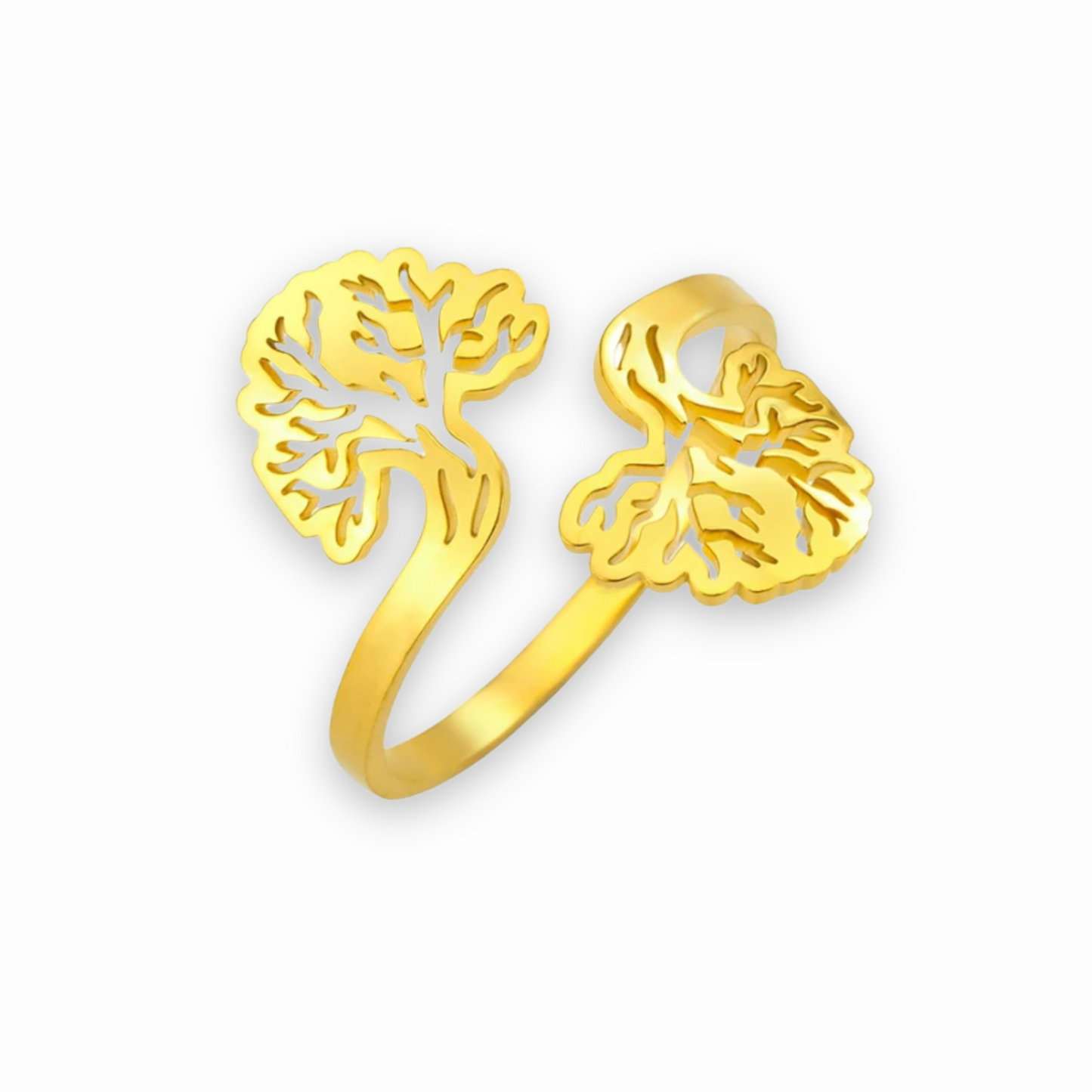 Bague Arbre de vie Deux Arbre d'or