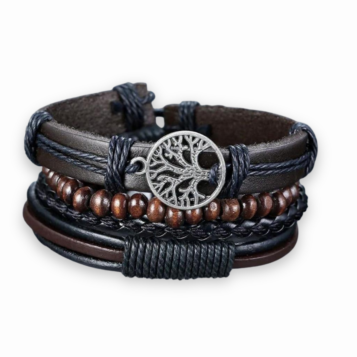 Bracelet Arbre de vie Trois Cuir