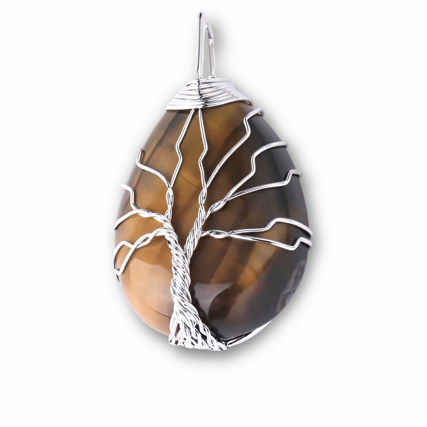 Pendentif Arbre de vie Oeil de tigre