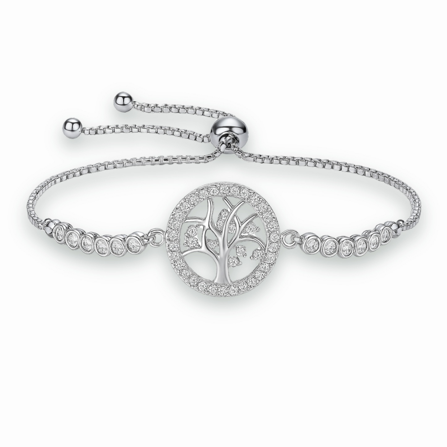 Bracelet Arbre de vie avec pierre de zircon