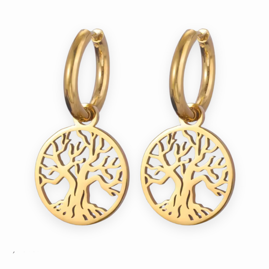 Boucles d'oreilles Arbre de vie Sacrée