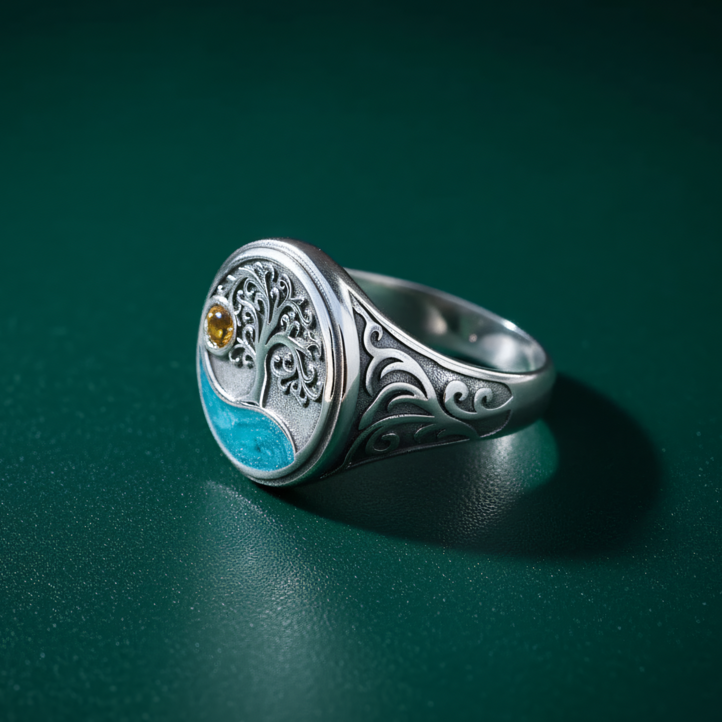 Bague Arbre de vie Équinoxe Azur