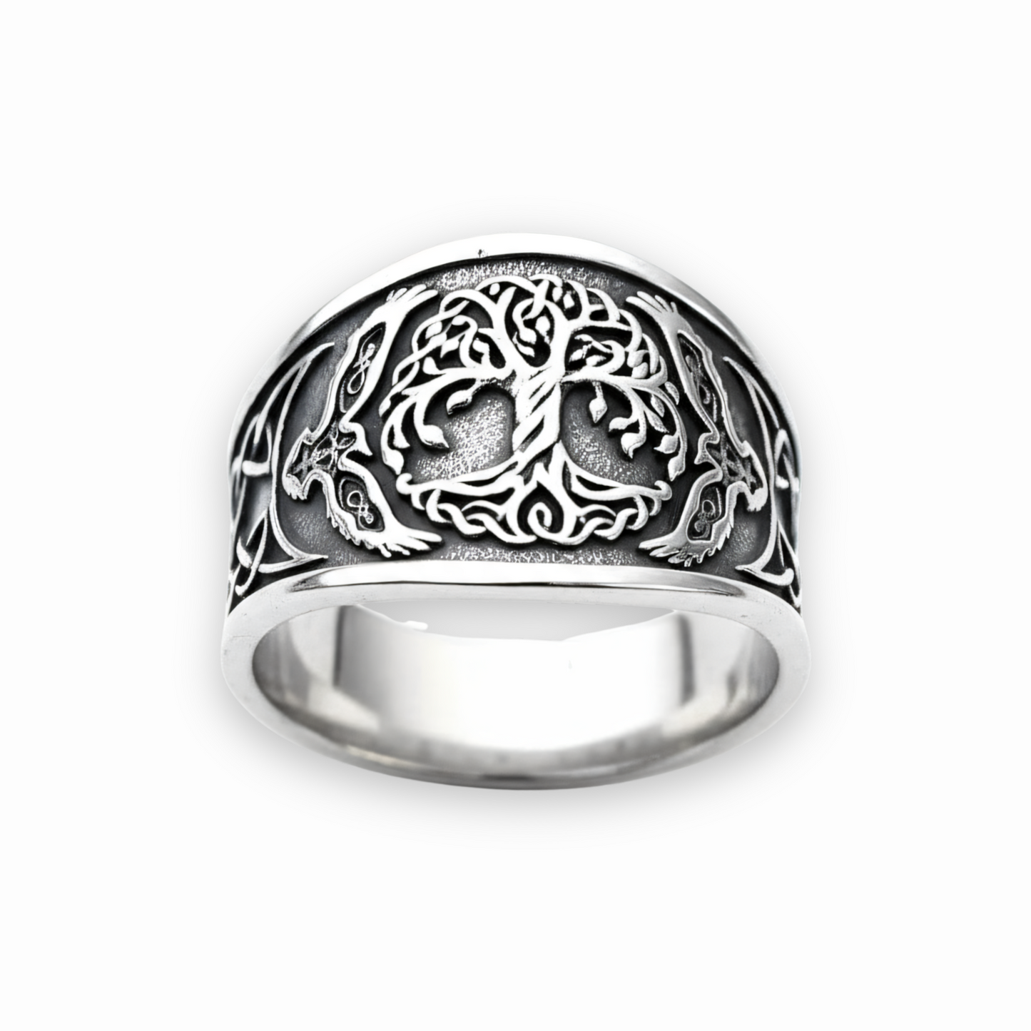 Bague Arbre de vie Gardien d’Yggdrasil