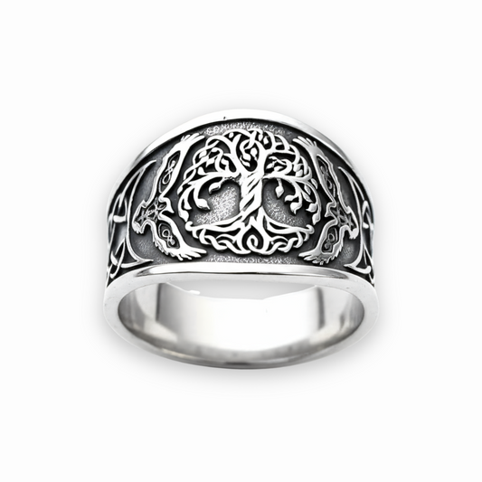 Bague Arbre de vie Gardien d’Yggdrasil