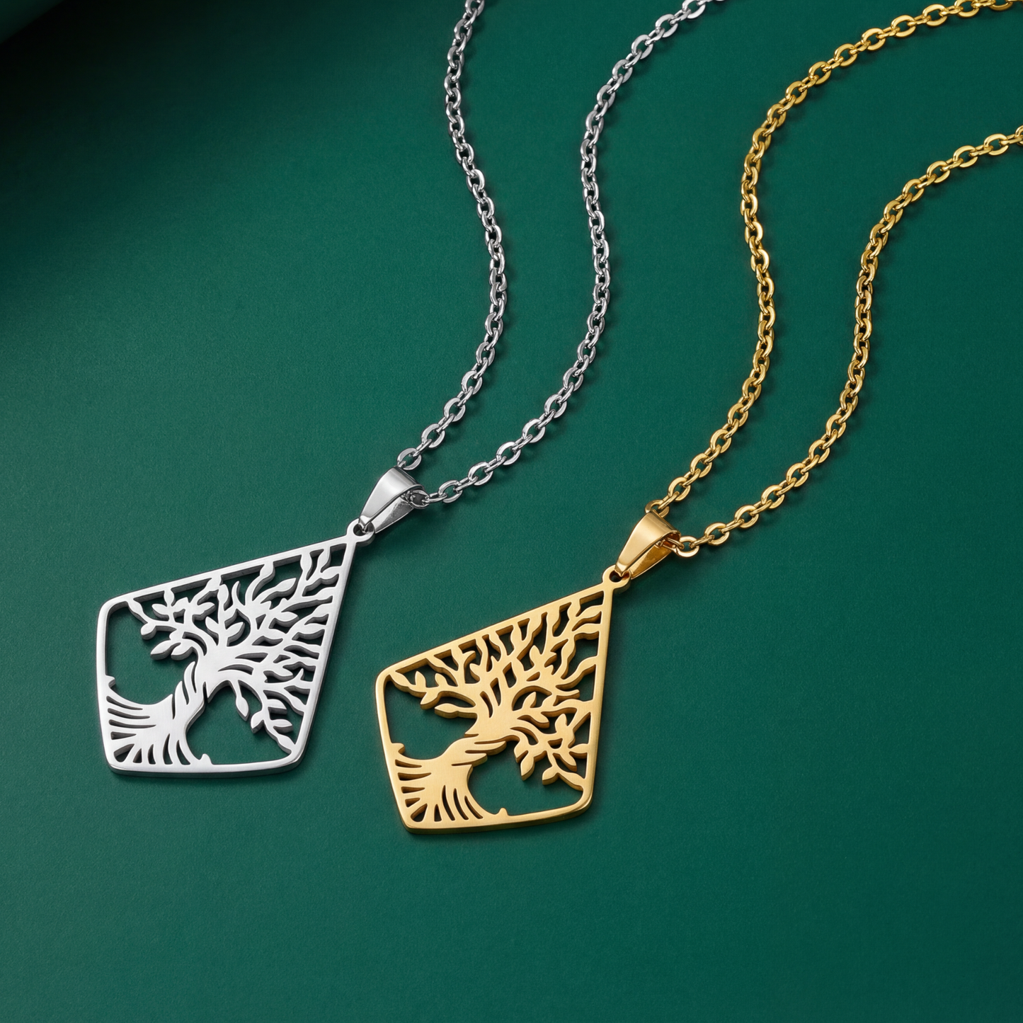 Collier Arbre de vie Géométrique