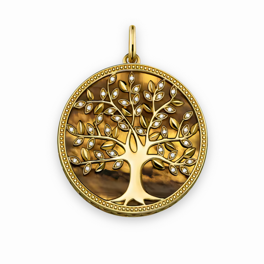 Pendentif Arbre de vie Gaïa Dorée